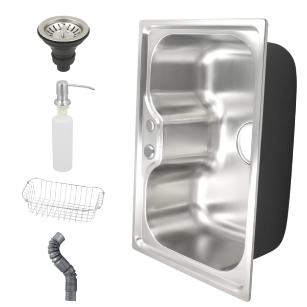 Cuba Gourmet Aço Inox 304 Com Acessórios 60x42cm Cozinha Pia - Imagem 3